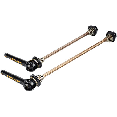KCNC ROAD GROOVING Front and Rear Wheel Skewers Titanium #800330 0